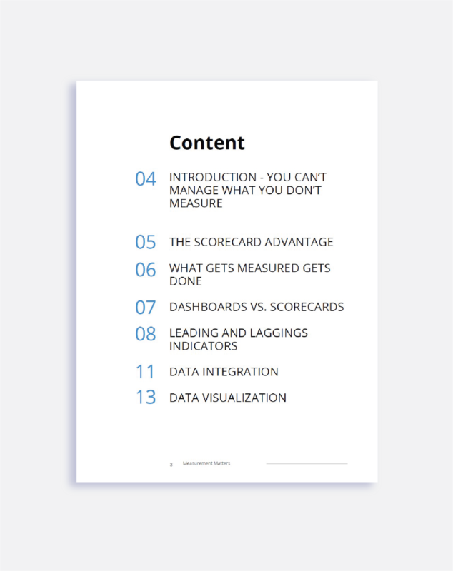 Measurement Matters - Content